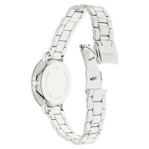 Fossil Women’s Quartz Silver Stainless Steel Silver Dial 36mm Watch ES3738