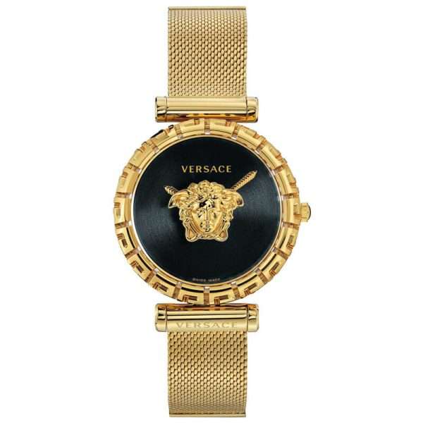 Versace Women’s Quartz Swiss Made Gold Stainless Steel Black Dial 37mm Watch VEDV00519 UAE DUBAI AJMAN SHARJAH ABU DHABI RAS AL KHAIMA UMM UL QUWAIN ALAIN FUJAIRAH