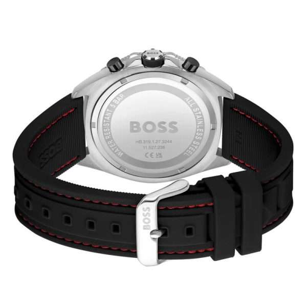Hugo Boss Men’s Quartz Black Silicone Strap Black Dial 44mm Watch 1513969 UAE DUBAI AJMAN SHARJAH ABU DHABI RAS AL KHAIMA UMM UL QUWAIN ALAIN FUJAIRAH
