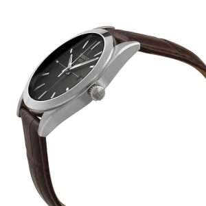 TISSOT Men’s Swiss Made Quartz Brown Leather Strap Black Dial 40mm Watch T127.410.16.051.01