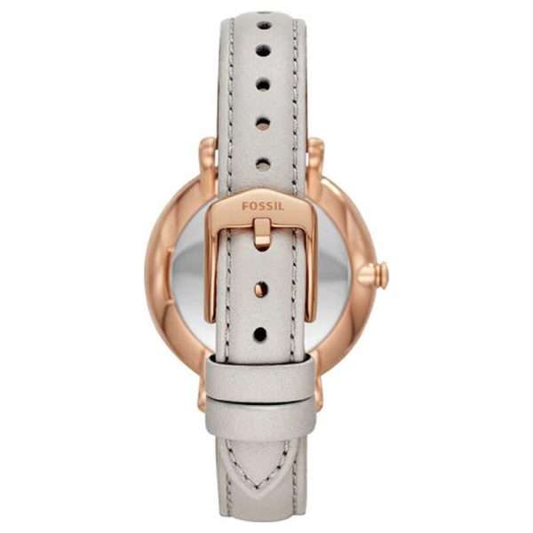 Fossil Women’s Quartz Grey Leather Strap Mother OF Pearl Dial 36mm Watch ES4672