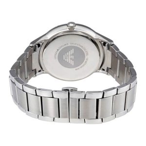 Emporio Armani Men’s Quartz Silver Stainless Steel Grey Dial 43mm Watch AR2514