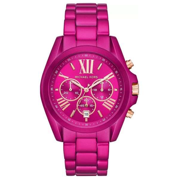Michael Kors Women’s Quartz Pink Stainless Steel Pink Dial 43mm Watch MK6719