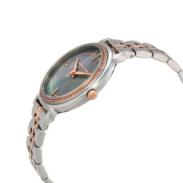 Michael Kors Women’s Quartz Two Tone Stainless Steel Mother of pearl Dial 33mm Watch MK3642