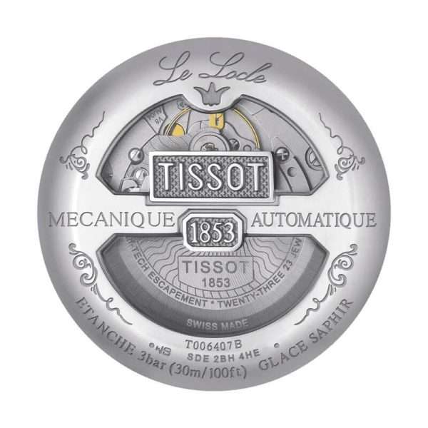 TISSOT Men’s Swiss Made Powermatic Silver Stainless Steel Black Dial 39mm Watch T006.407.11.053.00