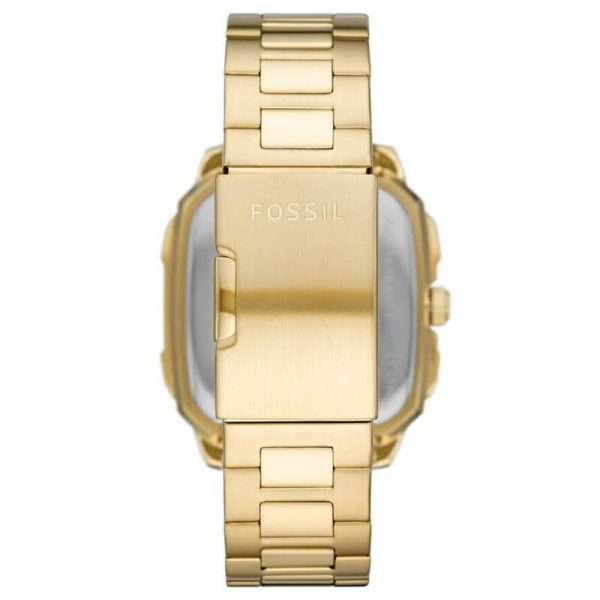 Fossil Men’s Automatic Gold Stainless Steel Black Dial 42mm Watch BQ2573