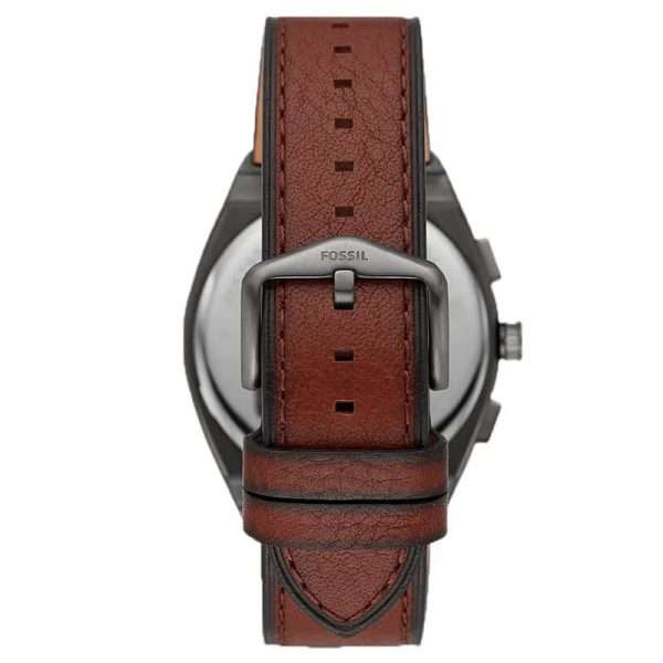Fossil Men’s Quartz Brown Leather Strap Grey Dial 42mm Watch FS5799