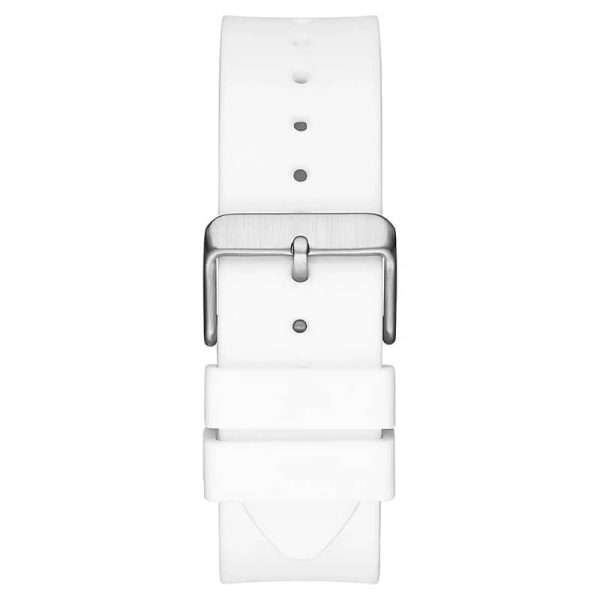 Guess Men’s Quartz White Silicone Strap Silver Dial 43mm Watch GW0203G2 UAE DUBAI AJMAN SHARJAH ABU DHABI RAS AL KHAIMA UMM UL QUWAIN ALAIN FUJAIRAH