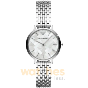Emporio Armani Women’s Silver Stainless Steel Mother of Pearl Dial 32mm Watch AR11112