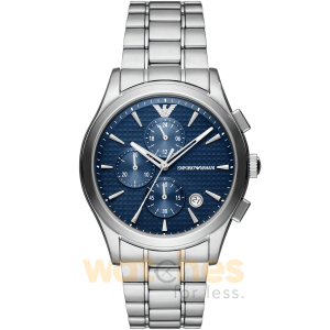 Emporio Armani Men’s Quartz Silver Stainless Steel Blue Dial 42mm Watch AR11528 UAE DUBAI AJMAN SHARJAH ABU DHABI RAS AL KHAIMA UMM UL QUWAIN ALAIN FUJAIRAH