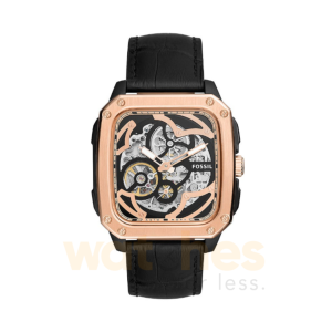 Fossil Men’s Automatic Black Leather Strap Black Dial 42mm Watch BQ2572 UAE DUBAI AJMAN SHARJAH ABU DHABI RAS AL KHAIMA UMM UL QUWAIN ALAIN FUJAIRAH