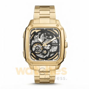 Fossil Men’s Automatic Gold Stainless Steel Black Dial 42mm Watch BQ2573 UAE DUBAI AJMAN SHARJAH ABU DHABI RAS AL KHAIMA UMM UL QUWAIN ALAIN FUJAIRAH