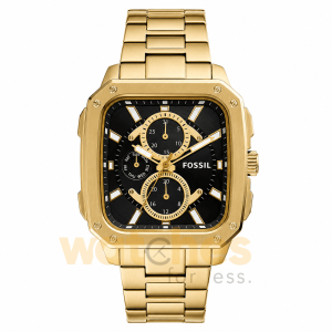 Fossil Men’s Quartz Gold Stainless Steel Black Dial 42mm Watch BQ2656