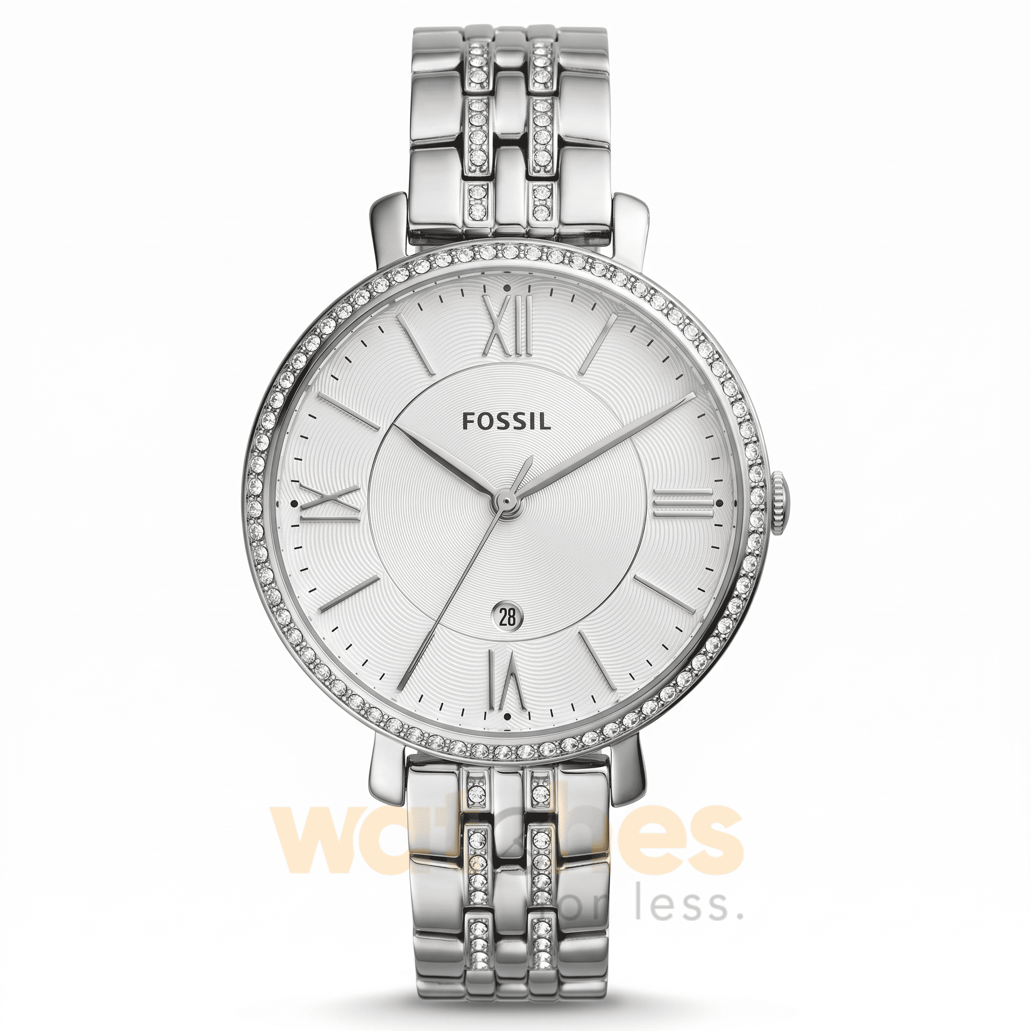 Fossil Women’s Quartz Silver Stainless Steel Silver Dial 36mm Watch ES3545