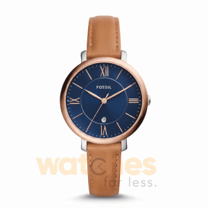 Fossil Women’s Quartz Brown Leather Strap Blue Dial 36mm Watch ES4274