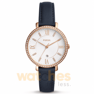 Fossil Women’s Quartz Blue Leather Strap White Dial 36mm Watch ES4291 UAE DUBAI AJMAN SHARJAH ABU DHABI RAS AL KHAIMA UMM UL QUWAIN ALAIN FUJAIRAH