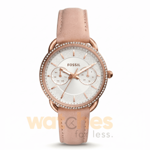 Fossil Women’s Quartz Pink Leather Strap White Dial 35mm Watch ES4393 UAE DUBAI AJMAN SHARJAH ABU DHABI RAS AL KHAIMA UMM UL QUWAIN ALAIN FUJAIRAH