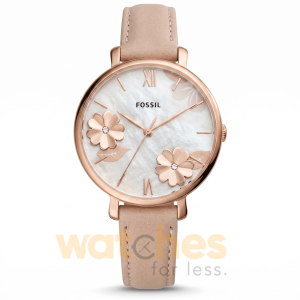 Fossil Women’s Quartz Blush Leather Strap White Dial 36mm Watch ES4671 UAE DUBAI AJMAN SHARJAH ABU DHABI RAS AL KHAIMA UMM UL QUWAIN ALAIN FUJAIRAH
