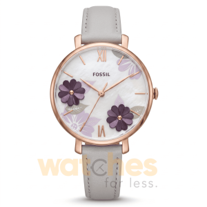 Fossil Women’s Quartz Grey Leather Strap Mother OF Pearl Dial 36mm Watch ES4672 UAE DUBAI AJMAN SHARJAH ABU DHABI RAS AL KHAIMA UMM UL QUWAIN ALAIN FUJAIRAH