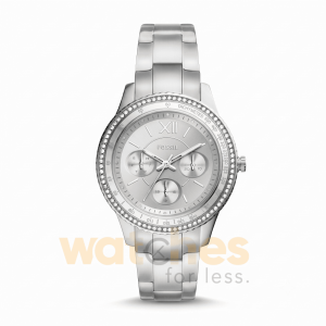 Fossil Women’s Quartz Silver Stainless Steel Silver Dial 37mm Watch ES5108 UAE DUBAI AJMAN SHARJAH ABU DHABI RAS AL KHAIMA UMM UL QUWAIN ALAIN FUJAIRAH