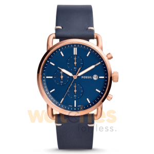 Fossil Men’s Quartz Blue Leather Strap Blue Dial 42mm Watch FS5404 UAE DUBAI AJMAN SHARJAH ABU DHABI RAS AL KHAIMA UMM UL QUWAIN ALAIN FUJAIRAH