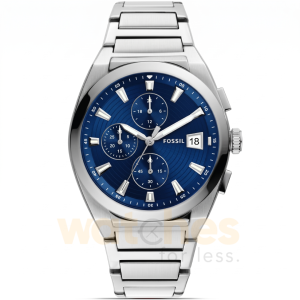 Fossil Men’s Quartz Silver Stainless Steel Blue Dial 42mm Watch FS5795 UAE DUBAI AJMAN SHARJAH ABU DHABI RAS AL KHAIMA UMM UL QUWAIN ALAIN FUJAIRAH