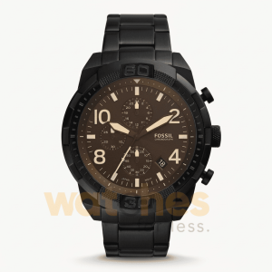 Fossil Men’s Quartz Black Stainless Steel Black Dial 50mm Watch FS5876 UAE DUBAI AJMAN SHARJAH ABU DHABI RAS AL KHAIMA UMM UL QUWAIN ALAIN FUJAIRAH