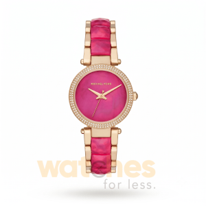 Michael Kors Women’s Quartz Two Tone Stainless Steel Pink Mother Of Pearl Dial 33mm Watch MK6490 UAE DUBAI AJMAN SHARJAH ABU DHABI RAS AL KHAIMA UMM UL QUWAIN ALAIN FUJAIRAH