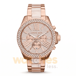 Michael Kors Women’s Quartz Rose Gold Stainless Steel Crystal Pave Dial 42mm Watch MK6096 UAE DUBAI AJMAN SHARJAH ABU DHABI RAS AL KHAIMA UMM UL QUWAIN ALAIN FUJAIRAH