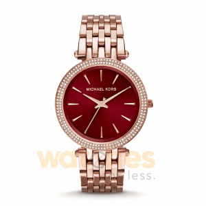 Michael Kors Women’s Quartz Rose Gold Stainless Steel Red Dial 39mm Watch MK3378 UAE DUBAI AJMAN SHARJAH ABU DHABI RAS AL KHAIMA UMM UL QUWAIN ALAIN FUJAIRAH