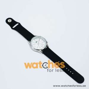 Lacoste Men’s Quartz Black Silicone Strap White Dial 44mm Watch 2010457