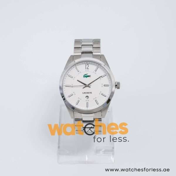 Lacoste Men’s Quartz Silver Stainless Steel White Dial 44mm Watch 2010579