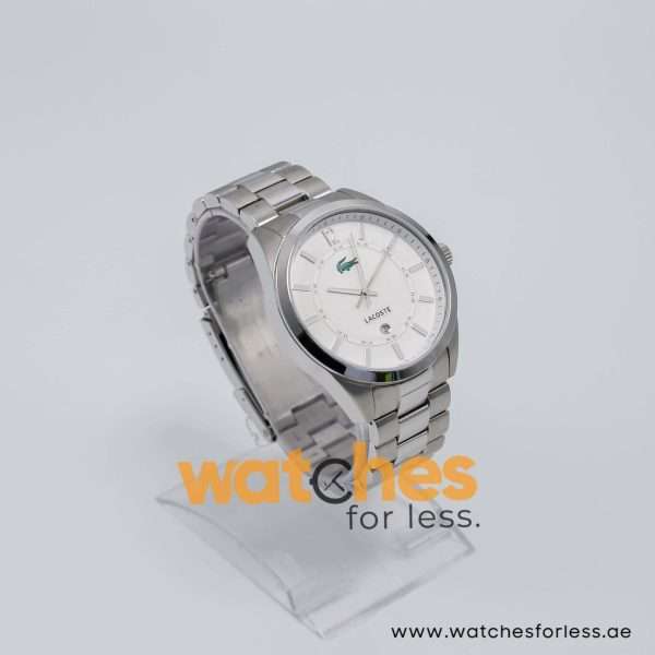 Lacoste Men’s Quartz Silver Stainless Steel White Dial 44mm Watch 2010579