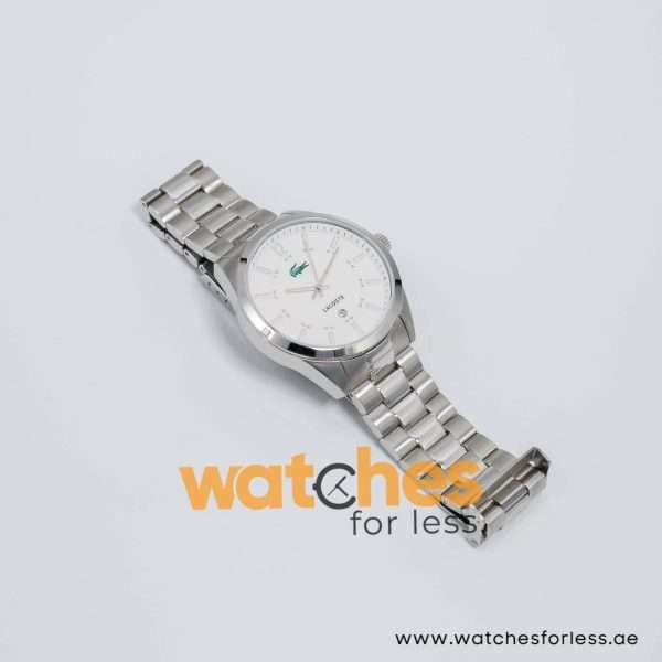 Lacoste Men’s Quartz Silver Stainless Steel White Dial 44mm Watch 2010579