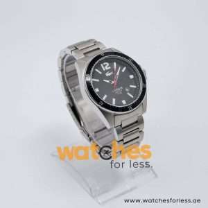 Lacoste Men’s Quartz Silver Stainless Steel Black Dial 43mm Watch 2010639