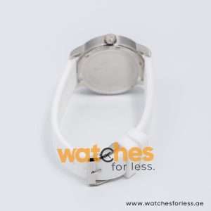 Hugo Boss Women’s Quartz White Silicone Strap Silver Dial 36mm Watch HB151856