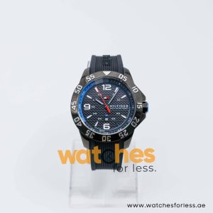Tommy Hilfiger Men’s Quartz Black Silicone Strap Black Dial 46mm Watch 1790983/1