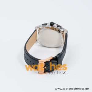 Fossil Men’s Quartz Black Leather Strap Black Dial 45mm Watch FS4731/1
