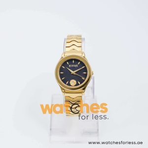 Versus by Versace Women’s Quartz Gold Stainless Steel Black Dial 34mm Watch VSP564221