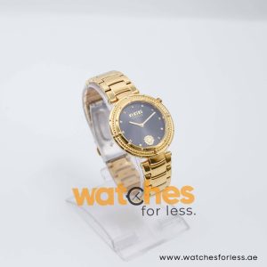 Versus by Versace Women’s Quartz Gold Stainless Steel Black Dial 38mm Watch VSP369016