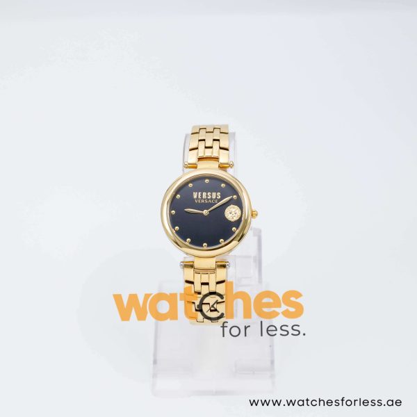 Versus Versace Women’s Quartz Gold Stainless Steel Black Dial 34mm Watch VSP870718