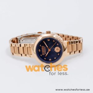 Versus By Versace Women’s Quartz Rose Gold Stainless Steel Blue Dial 36mm Watch SCD130012