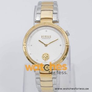 Versus Versace Women’s Quartz Two Tone Stainless Steel White Dial 38mm Watch VSP870618