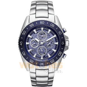 Michael Kors Men’s Automatic Silver Stainless Steel Blue Dial 45mm Watch MK9024 UAE DUBAI AJMAN SHARJAH ABU DHABI RAS AL KHAIMA UMM UL QUWAIN ALAIN FUJAIRAH