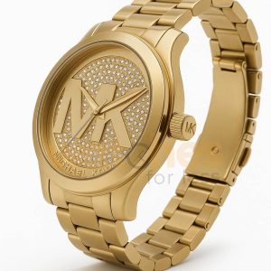 Michael Kors Women’s Quartz Gold Stainless Steel Gold Dial 45mm Watch MK5706