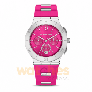 Michael Kors Women’s Quartz Pink Silicone & Stainless Steel Pink Dial 40mm Watch MK6170 UAE DUBAI AJMAN SHARJAH ABU DHABI RAS AL KHAIMA UMM UL QUWAIN ALAIN FUJAIRAH