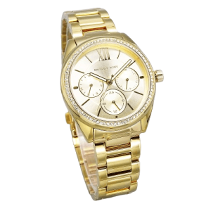 Michael Kors Women’s Quartz Gold Stainless Steel Gold Dial 35mm Watch MK7090