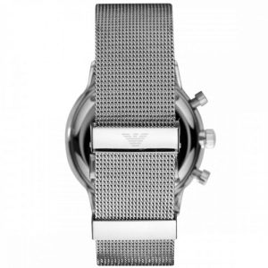 Emporio Armani Men’s Quartz Silver Stainless Steel Silver Dial 38mm Watch AR0390