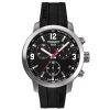 TISSOT PRC 200 Men’s Quartz Swiss Made Black Silicone Strap Black Dial 42mm Watch T055.417.17.057.00