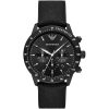 Emporio Armani Men’s Quartz Black Nylon Strap Black Dial 43mm Watch AR11453